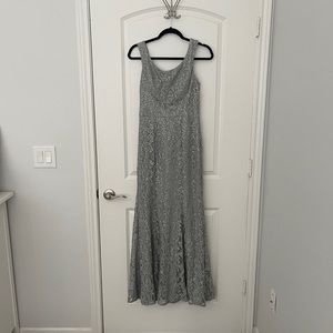Speechless 9 petite silver prom dress, tags still attached